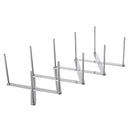 Stainless Steel Kitchen Storage Rack Adjustable Retractable Kitchen Pan Pot Organizer
