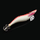 13.5cm Luminous Fish Hook Fluorescent Wooden Shrimp Squid Cuttlefish Octopus False Bait