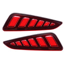 Pair LED Rear Bumper Reflector Driving Brake Lights Daytime Running Lamps for Toyota C-HR 2016-2018