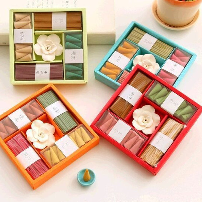 Natural Incense Cones Lines Set Home Buddhism Sleeping Aromatherapy Box-packed Home Decorations