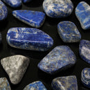 50g Natural Long Irregular Round Lapis Lazuli Broken Memorial Stone Decoration