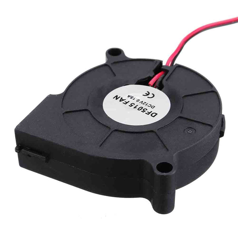 Anet 2Pcs DC12V 5015 50x50x15mm 2-pin Exhaust Blower Cooling Fan