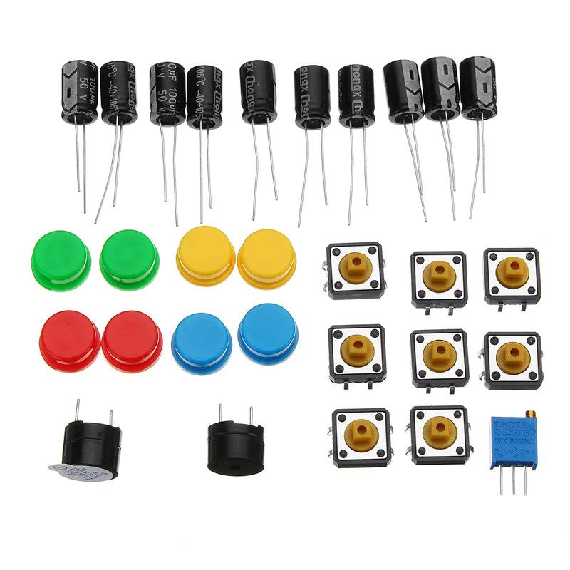 Starter Kit Resistor LED Capacitor Jumper Wires Breadboard Resistor Kit With Retail Box For  DIY Kit