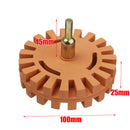 20/25mm Removal Eraser Wheel Power Drill Arbor Adapter 4 inch Rubber Pinstripe
