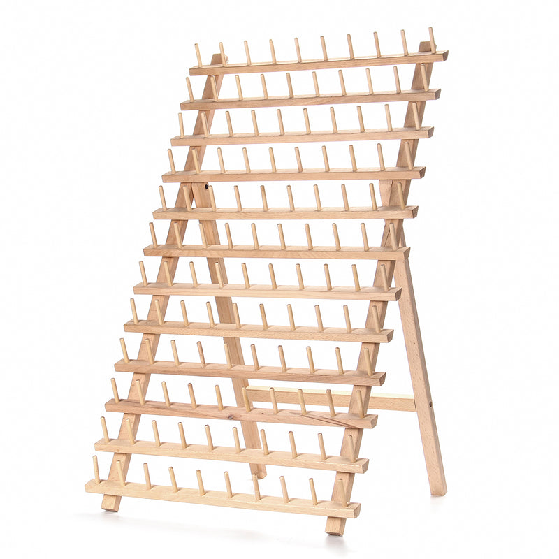 120 Spool Wood Thread Cone Holder Rack Organizer Kit For Sewing Quilting Embroidery