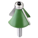 Drillpro 8mm Shank Chamfering Router Bit 11.25-45 Degree Milling Cutter for Woodworking