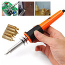 7 Pcs Profesional Soldering Iron Pen Kit Wood Burning Burner Set With Brass Tips
