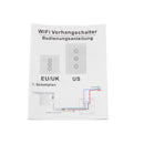 WiFi Wall Smart Curtain Switch Touch Panel Phone APP Control Roller Shutter Timer Switch Support Alexa Google Home