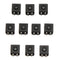 10Pcs DIP PCB Mini Latching Tactile Tact Push Button Switch 12x12x9mm