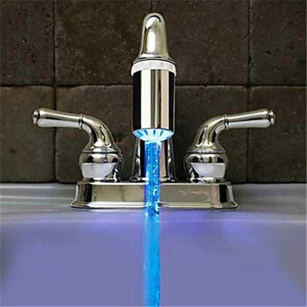 No Battery Water Faucet 3 Color Glow LED Temperature Sensor Tap
