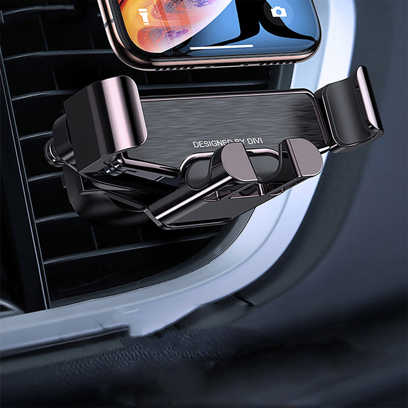 Bakeey Metal Gravity Linkage Automatic Lock Air Vent Car Phone Holder For 4.0-6.8 Inch Smart Phone For iPhone 11 Pro Max Xiaomi Redmi Note 8 Pro