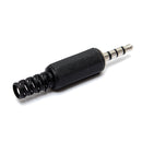 5Pcs 3.5mm 4 pole Stereo Audio Male Female Plug Jack Connector solder