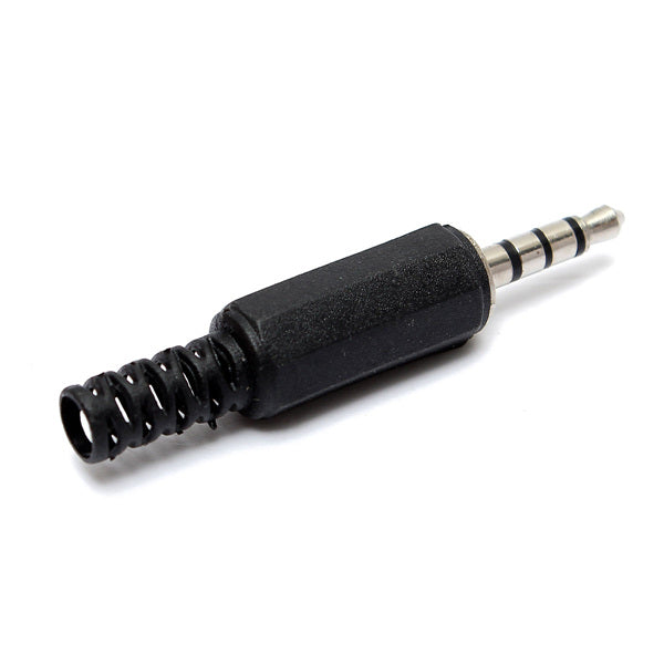 5Pcs 3.5mm 4 pole Stereo Audio Male Female Plug Jack Connector solder