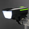 XANES XL39 600LM 2 In 1 140dB Horn Bike Front Light USB Rechargeable 3 Modes Waterproof Warning Night Light