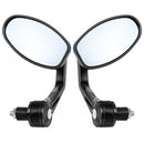 Pair Left Right Universal Handlebar Rearview Side Mirrors Motorcycle Scooter