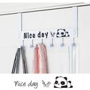 Nice Day Creative Carbon Steel Over The Door Hooks Clothes Coat Hat Towel Hanger Wall Hook