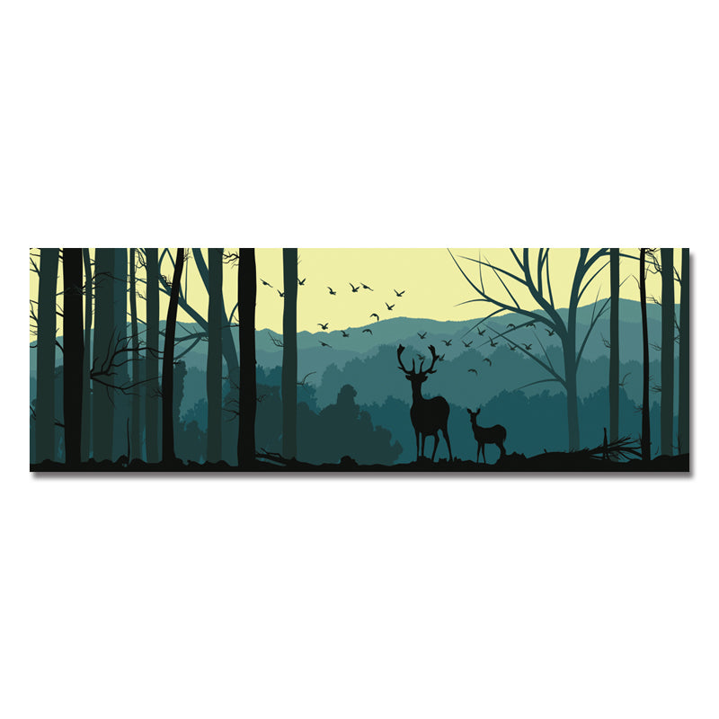 DYC 10683 Single Spray Oil Paintings Cartoon Deer Forest Landscape For Home Decoration Paintings Wall Art
