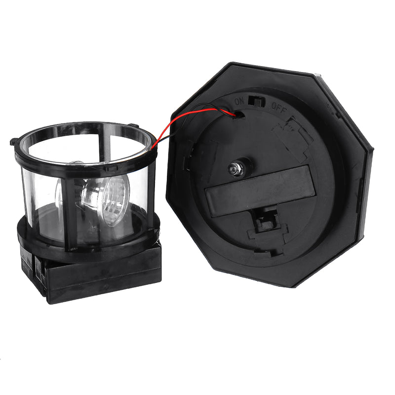 Solar Powered Lighthouse LED Rotating Light Outdoor Garden Lighting Lamp Decor