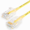 SAMZHE 0.5~5M 10Gbps Ultrafine CAT6A Yellow Ethernet Patch Cable Slim LAN Networking Cable