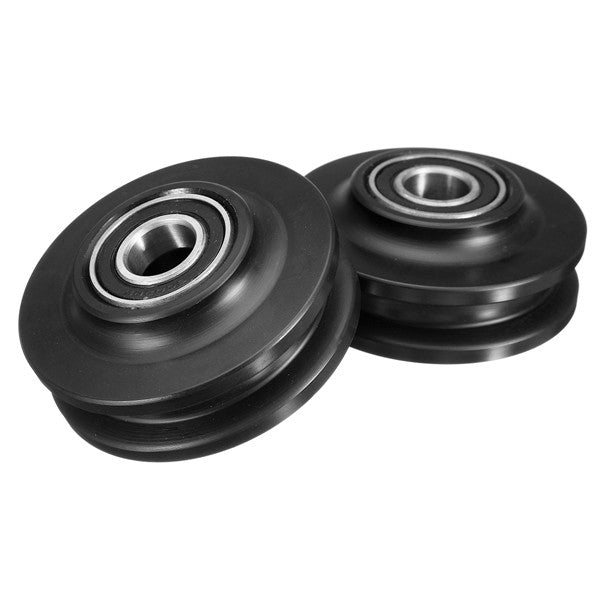 2Pcs Sliding Barn Door Wheel 70x34x15mm POM Lifting Pulley Accessories