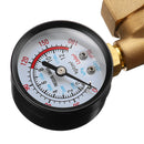 TMOK Water Pre Filter System 3/4" & 1" Brass Mesh Prefilter Purifier w/ Reducer Adapter & Gauge