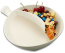 Multifunctional Plastic Cereal Snacks Bowl Separate Containers for Snacks and Milk Salad Cutter Bowl