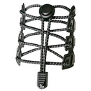 IPRee Lazy Reflective Shoe Laces Adjustable Buckle Shoelaces Sports Night Running Shoestrings