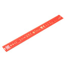 5Pcs 30cm Multifunctional PCB Ruler Measuring Tool Red