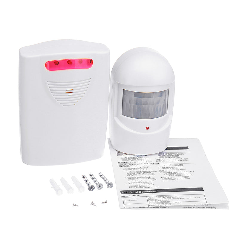 Wireless Driveway Alarm Alert System Home Security Garage Shed PIR Motion Sensor