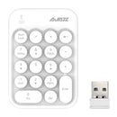 AJazz AK18 2.4GHz Wireless Numeric Keypad Mini Number Pad Keyboard for Laptop PC