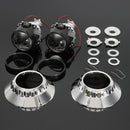 2pcs 2.5 Inch H1 Xenon HID Headlight Projector Lens Retrofit RHD Lamp for BMW3 E46