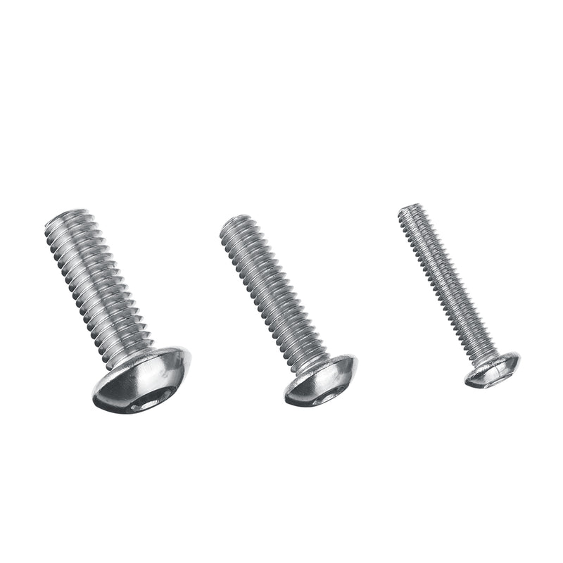 440Pcs/Set Stainless Steel Screw Bolt Nut Round Head Cap Socket Hex Bolt M3 M4 M5