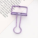 Creative Hollow Color Dovetail Badge Clip 10 Pcs