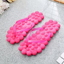 ELUNLA Women Candy Color Flat Sandals Summer Sandal Bathroom Beach Casual Massage Shoes Slippers