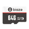 BIAZE 64GB/128GB/256GB Memory Card High Speed TF Card Data Storage Micro SD Card for Car Driving Recorder Security Monitor Camera