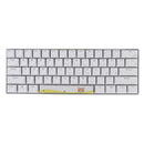 Five-sided Dyesub PBT OEM Profile Yellow Dog Shark Space Bar 6.25u Novelty Keycap for GK61 Black Case and Cherry MX Switch Keyboard