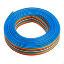 5pcs 5M 1.27mm Pitch Ribbon Cable 16P Flat Color Rainbow Ribbon Cable Wire Rainbow Cable