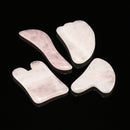 4Pcs Natural Jade Gua Sha Facial Massage Tool Scraping Massage Tool Gua Sha Scraping Tool for Back Legs Arms Neck Shoulder Face Manual Massager