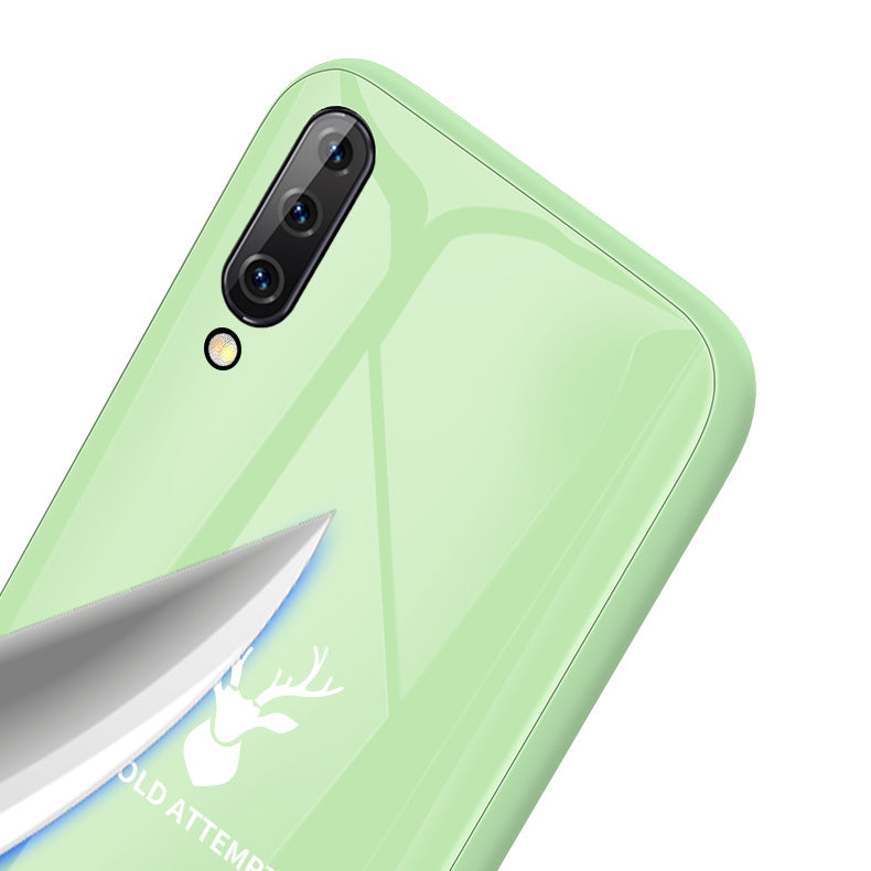 Bakeey Tempered Glass + Soft Liquid Silicone Back Cover Protective Case For Xiaomi Mi A3 / Xiaomi CC9e