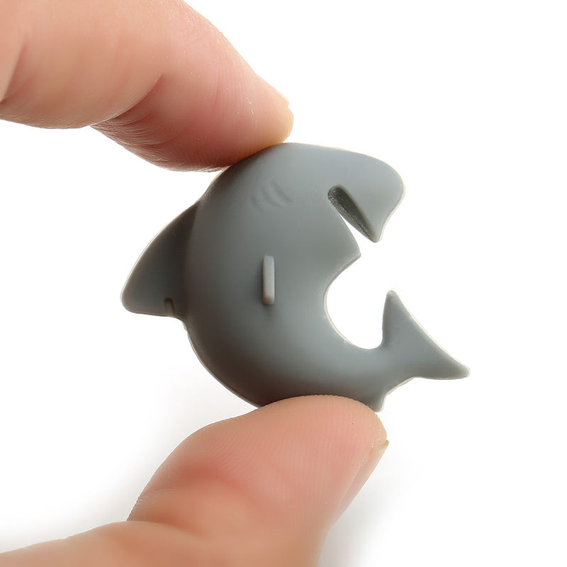 KCASA KC-GC12 6Pcs Silicone Dolphin Tongue Wine Charm Wine Glasses Cocktail Drink Maker Bar Tools