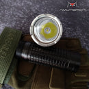AMUTORCH JMX8 XPL HI 1200LM 5Modes Long-range Tactical LED Flashlight Stainless Steel Attack Head