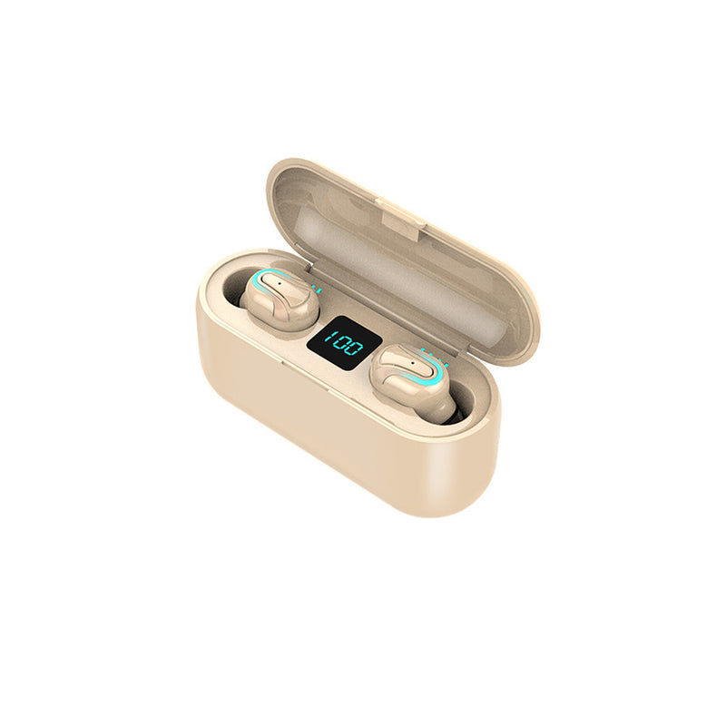 Q32 TWS Wireless bluetooth 5.0 Earphone LED Display Stereo 2000mAh Power Bank Headphone with Mic