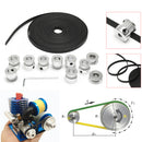 8pcs GT2 20T Bore 8mm Timing Pulley with 5m Belt and Tensioner
