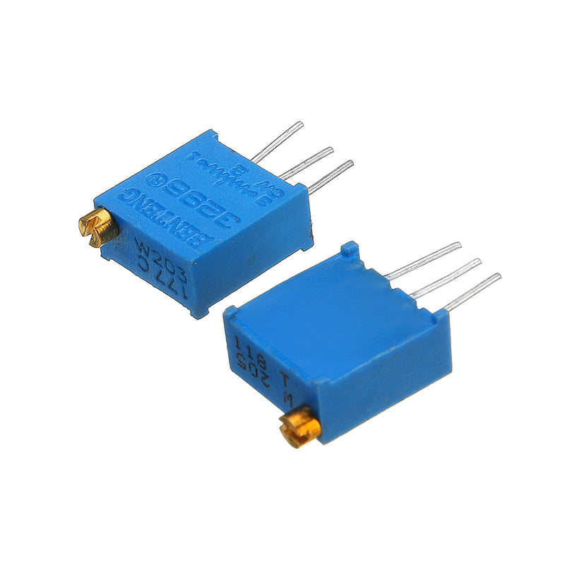 130Pcs 100R-1M 3296 Potentiometer Package 3296W Potentiometer Adjustable Resistor