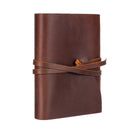 Leather Journal Travel Notebook, Handmade Vintage Leather Bound Writing Notebook for Men & Women, Unlined Travel Journal to Writ