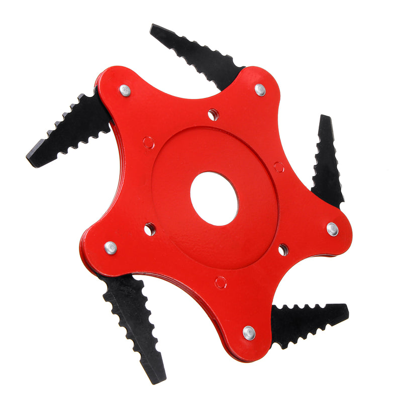 Upgrade 5 Sawtooth Steel Blades Trimmer Head Lawn Mower Grass Weed Eater Brush Cutter