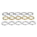 Machifit 5pcs Flat Thrust Ball Bearing ID. 2.5/3/4/6/7/8mm Mini Miniature Bearings F25-6 F3-8 F4-10