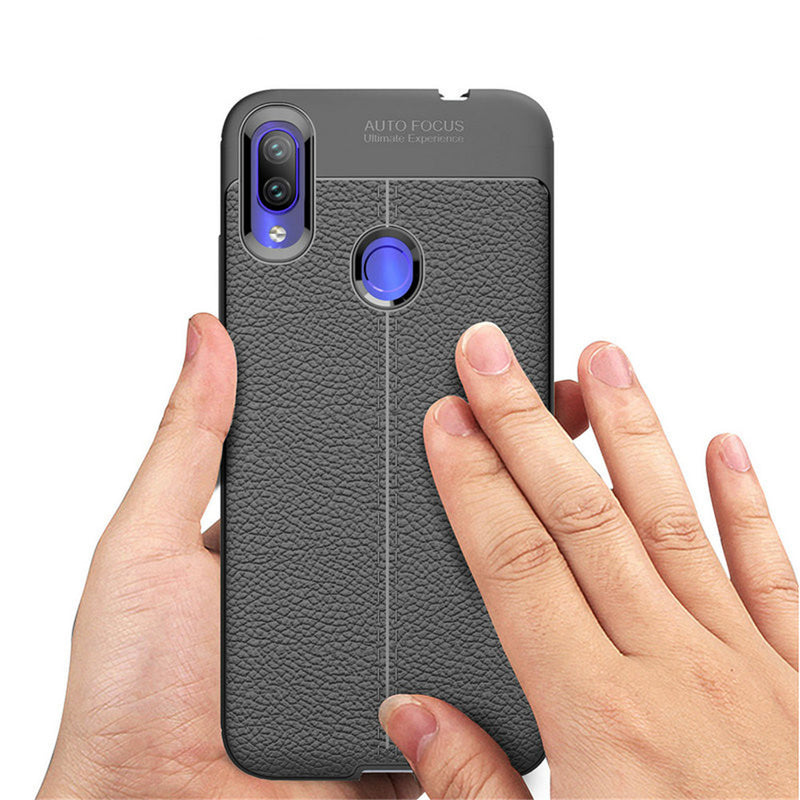 Bakeey Litchi Pattern Shockproof Soft TPU Back Cover Protective Case for Xiaomi Redmi Note 7 / Note 7 Pro