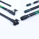 Outdooors Ultralight Aluminum Stick StraighT-handle 3 Section Anti-Debris Alpenstock