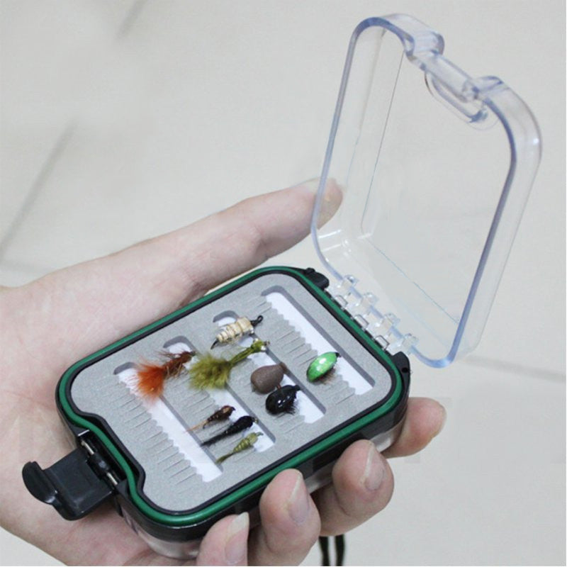 Double Side Waterproof Fly Fishing Box Foam Insert with Lanyard Hold 136 Flies